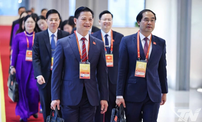 (Ảnh) Đoàn Thái Nguyên tại ngày làm việc thứ 3 Đại hội đại biểu toàn quốc lần thứ XIV của Đảng