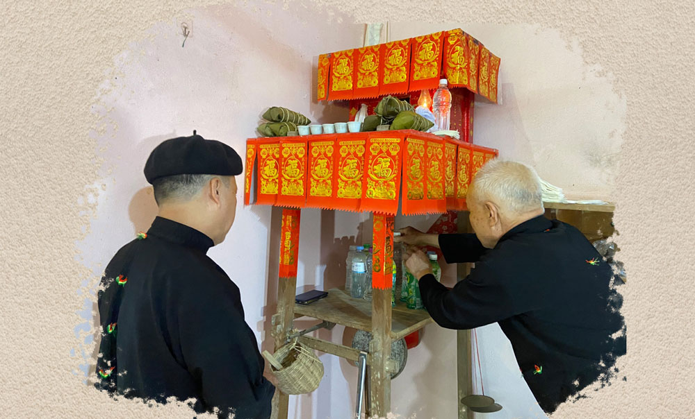 Độc đáo Tết “bàn thờ lớn” của người Dao ở Cây Thị