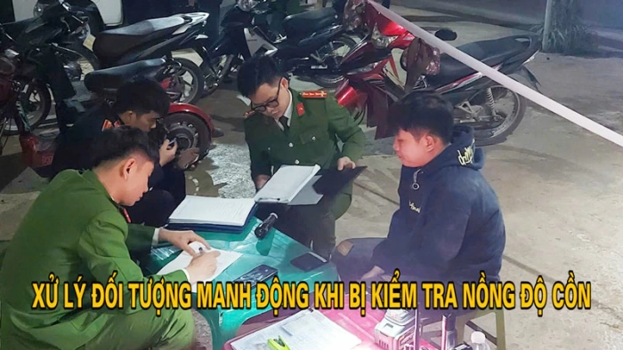 Bản tin ANTT tuần 4 tháng 02: Xử lý đối tượng manh động khi bị kiểm tra nồng độ cồn