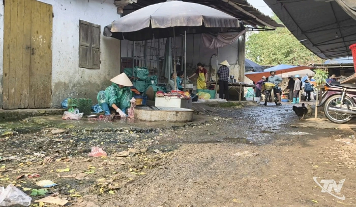 Cần sớm khắc phục ô nhiễm môi trường tại chợ Cầu