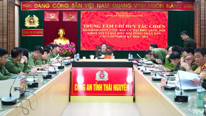Vận hành Trung tâm chỉ huy tác chiến bảo đảm an ninh, trật tự cuộc bầu cử
