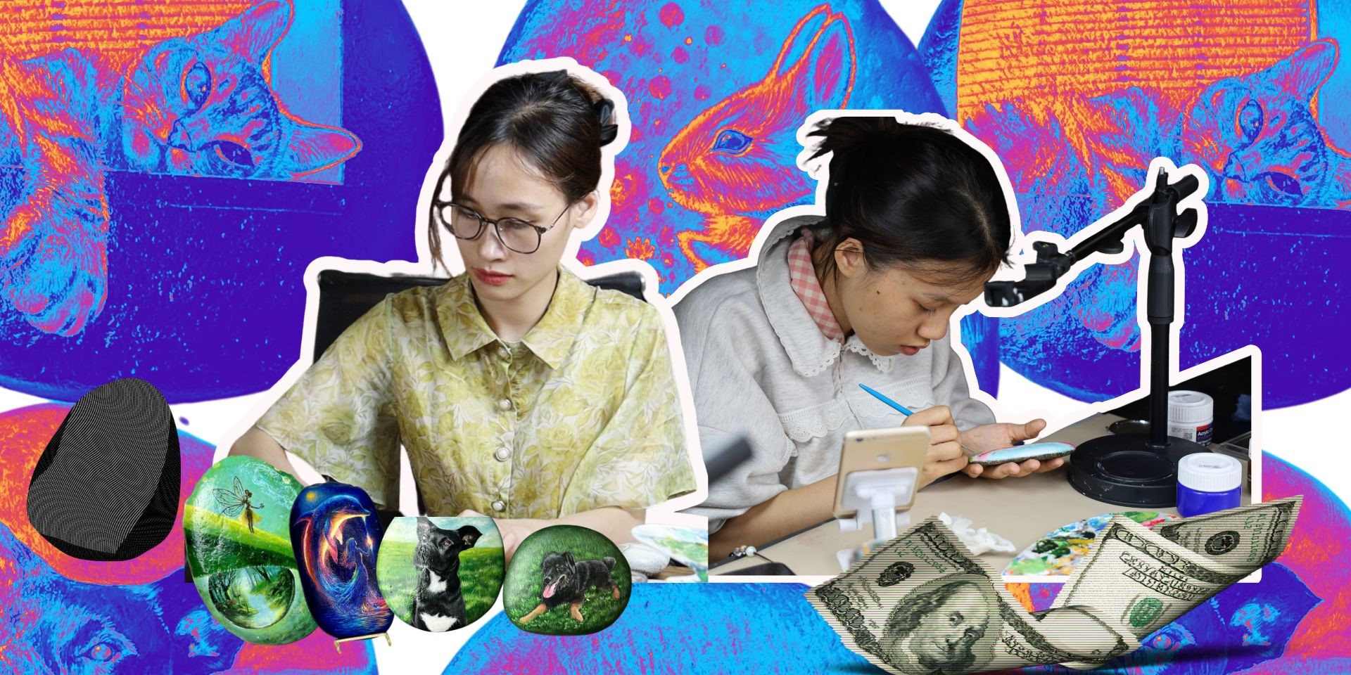 Vẽ lên sỏi đá… thu về đô la