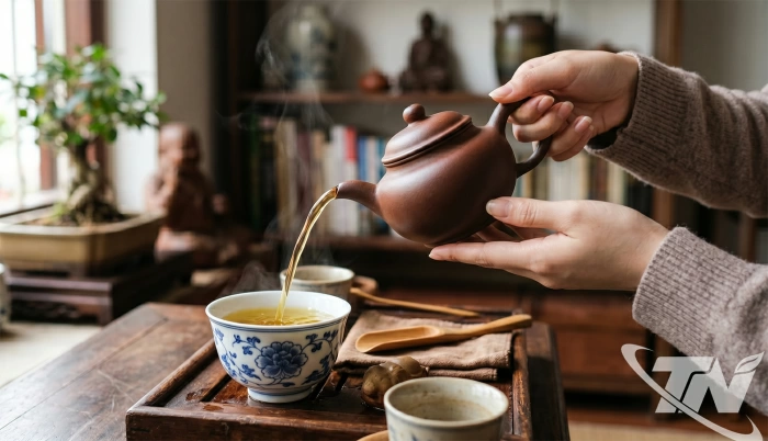 Giữ thời gian trong những chén trà