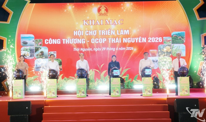 Hội chợ 'Công Thương - OCOP Thái Nguyên 2026': Mở rộng kết nối, thúc đẩy tiêu thụ sản phẩm