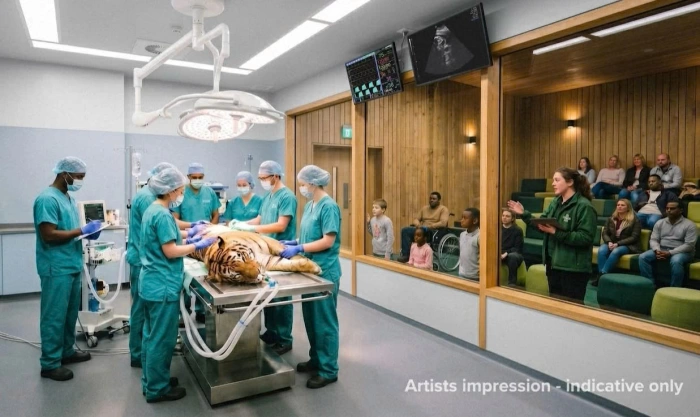 Sắp khai trương trung tâm chăm sóc sức khỏe động vật hoang dã tại Vườn thú London