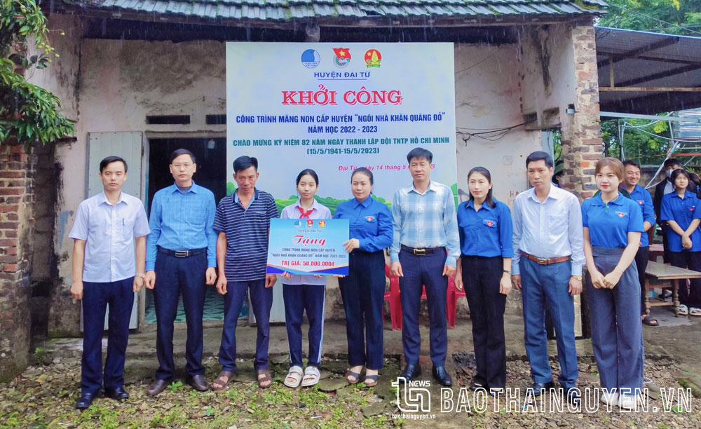 Khởi công “Ngôi nhà khăn quàng đỏ” cho học sinh khó khăn