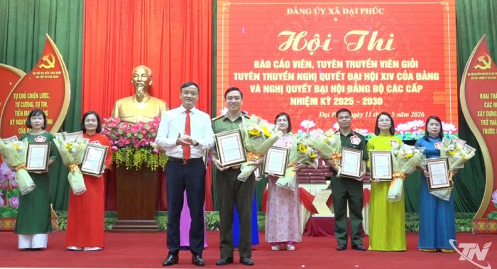 Sôi nổi Hội thi báo cáo viên, tuyên truyền viên giỏi xã Đại Phúc