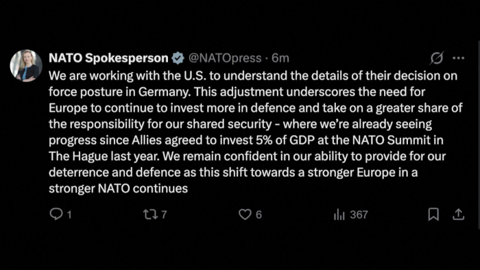 NATO tìm hiểu lý do Mỹ cắt giảm hàng nghìn binh sĩ đồn trú tại Đức