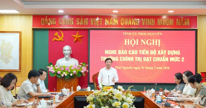 Đẩy nhanh tiến độ xây dựng Trường Chính trị tỉnh Thái Nguyên đạt chuẩn mức 2