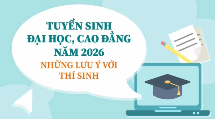 Tuyển sinh đại học, cao đẳng 2026: Những lưu ý với thí sinh