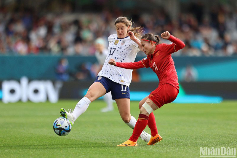 Đội tuyển nữ Việt Nam thua Mỹ 0-3 ở trận ra quân World Cup