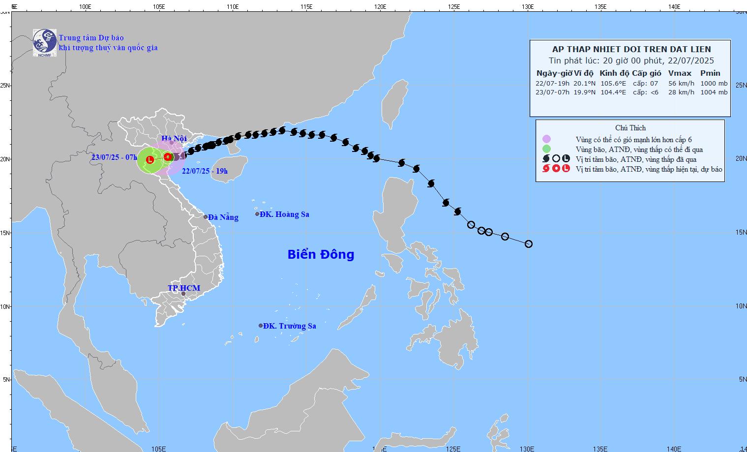 Bão số 3 suy yếu thành áp thấp nhiệt đới