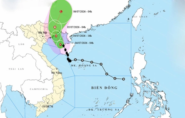 Bão số 1 áp sát Quảng Ninh, Bắc Bộ mưa rất lớn