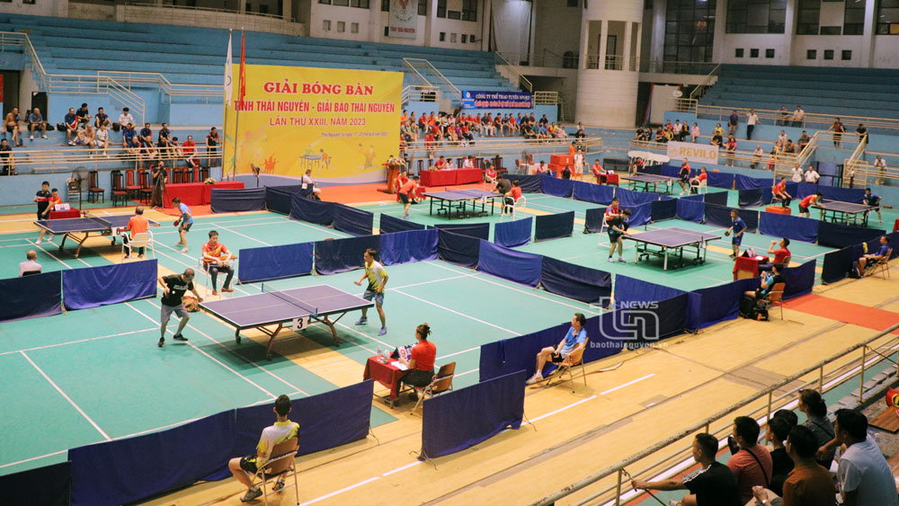 Trên 200 vận động viên tham gia Giải Bóng bàn tỉnh - Giải Báo Thái Nguyên