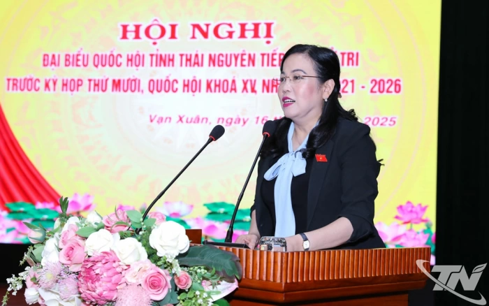 Đoàn đại biểu Quốc hội tỉnh Thái Nguyên tiếp xúc cử tri trước Kỳ họp thứ 10