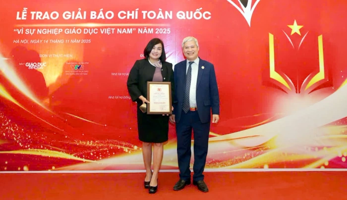 Báo và Phát thanh, Truyền hình Thái Nguyên có 1 tác phẩm đoạt Giải báo chí toàn quốc 'Vì sự nghiệp giáo dục Việt Nam'