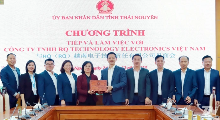 Tập đoàn HQ (Trung Quốc) dự kiến đầu tư 400 triệu USD mở rộng sản xuất tại Thái Nguyên