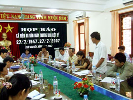 Tăng cường công tác tuyên truyền kỷ niệm 60 năm ngày Thương binh - Liệt sĩ