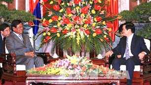 Chủ tịch nước tiếp Phó Thủ tướng, Bộ trưởng Nội vụ Campuchia