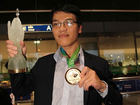 Kỳ thủ cờ chớp Quang Liêm xuất sắc nhất châu Á