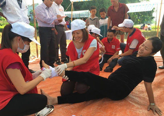 Hội thao diễn tập sơ cấp cứu cứu hộ cứu nạn năm 2016