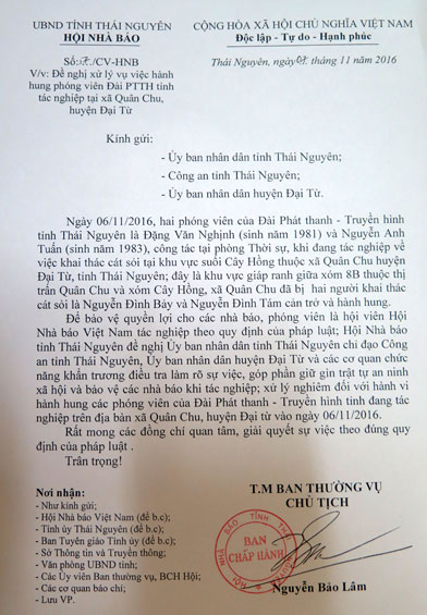 Chủ tịch UBND tỉnh chỉ đạo xử lý nghiêm vụ việc ngăn cản, hành hung phóng viên