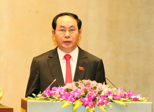 Chủ tịch nước Trần Đại Quang trả lời phỏng vấn báo chí Việt Nam