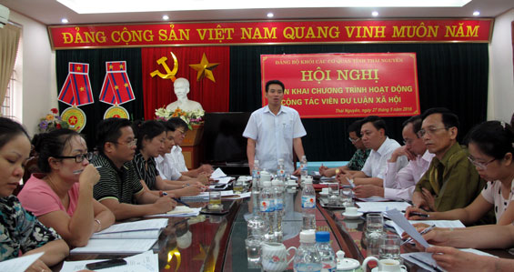 Triển khai chương trình hoạt động của đội ngũ cộng tác viên dư luận xã hội