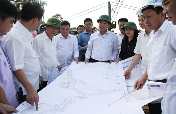 Lãnh đạo tỉnh kiểm tra tiến độ thực hiện một số dự án