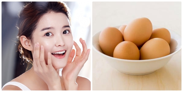 Da trắng sáng nhờ một quả trứng gà