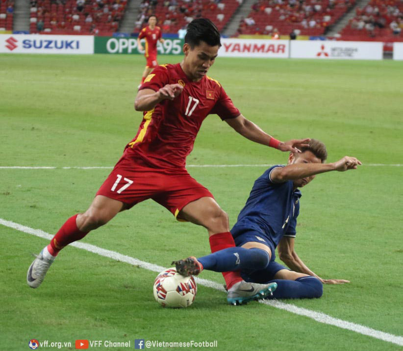 Vòng bán kết AFF Cup 2020: Đội tuyển Việt Nam thua đội tuyển Thái Lan 0-2 ở lượt đi