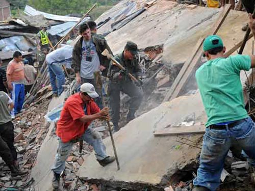 Colombia: Lở đất, hơn 200 người bị chôn vùi