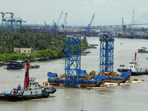 Đốt hầm Thủ Thiêm 4 đã về vị trí lắp đặt an toàn