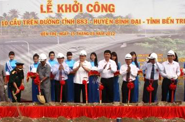 Bến Tre xây dựng 10 cầu kiên cố mới