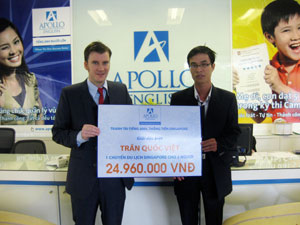 Giải thưởng đặc biệt cuộc thi tranh tài tiếng Anh tìm được chủ nhân