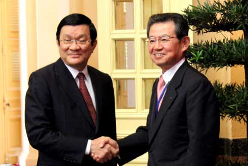 Chủ tịch nước tiếp đoàn hợp tác kinh tế Kansai-Nhật bản