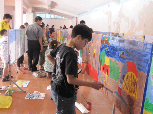 Thành phố Thái Nguyên trong mắt trẻ thơ