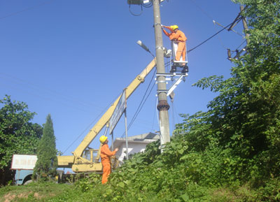 Tiết kiệm điện ở thị xã Sông Công