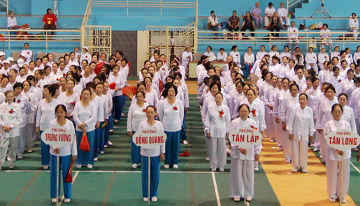 T.P Thái Nguyên: 19 Câu lạc bộ tham gia Hội thi Thể dục dưỡng sinh