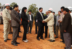 Kiểm tra tiến độ thi công đường cao tốc Hà Nội -Thái Nguyên