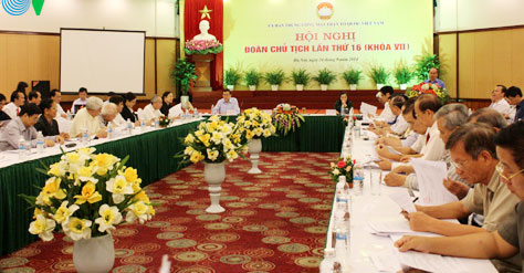 Ông Nguyễn Thiện Nhân được giới thiệu giữ chức Chủ tịch Ủy ban Trung ương MTTQ Việt Nam