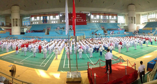 Trên 600 hội viên tham gia hội thi Thể dục dưỡng sinh