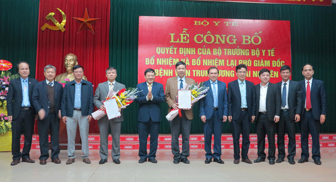 Công bố quyết định bổ nhiệm, bổ nhiệm lại chức vụ Phó Giám đốc Bệnh viện Trung ương Thái Nguyên