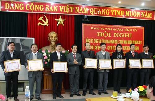 Ban Tuyên giáo Tỉnh ủy: Tổng kết công tác năm 2012