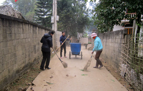 Gắn “5 không, 3 sạch” với xây dựng nông thôn mới