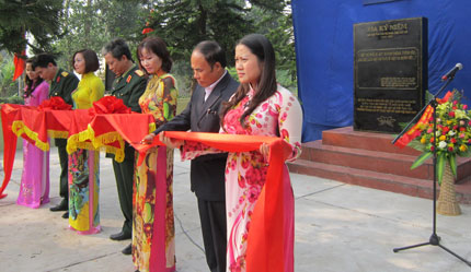 Khánh thành tôn tạo khu di tích lịch sử