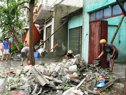 Hải Phòng thiệt hại lớn nhất do bão số 2