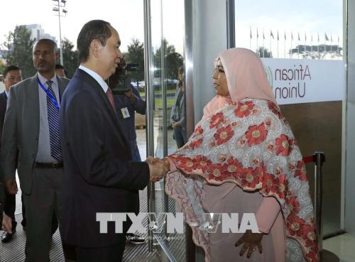 Chủ tịch nước Trần Đại Quang kết thúc chuyến thăm cấp Nhà nước Ethiopia