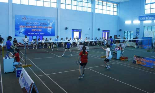 Giải cầu lông CNVCLĐ Tổng Công ty thép Việt Nam