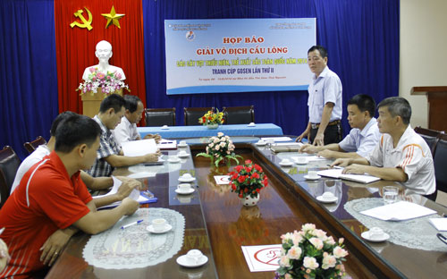 Họp báo Giải vô địch cầu lông thiếu niên, trẻ xuất sắc toàn quốc 2014 - tranh giải Gosen lần thứ II.